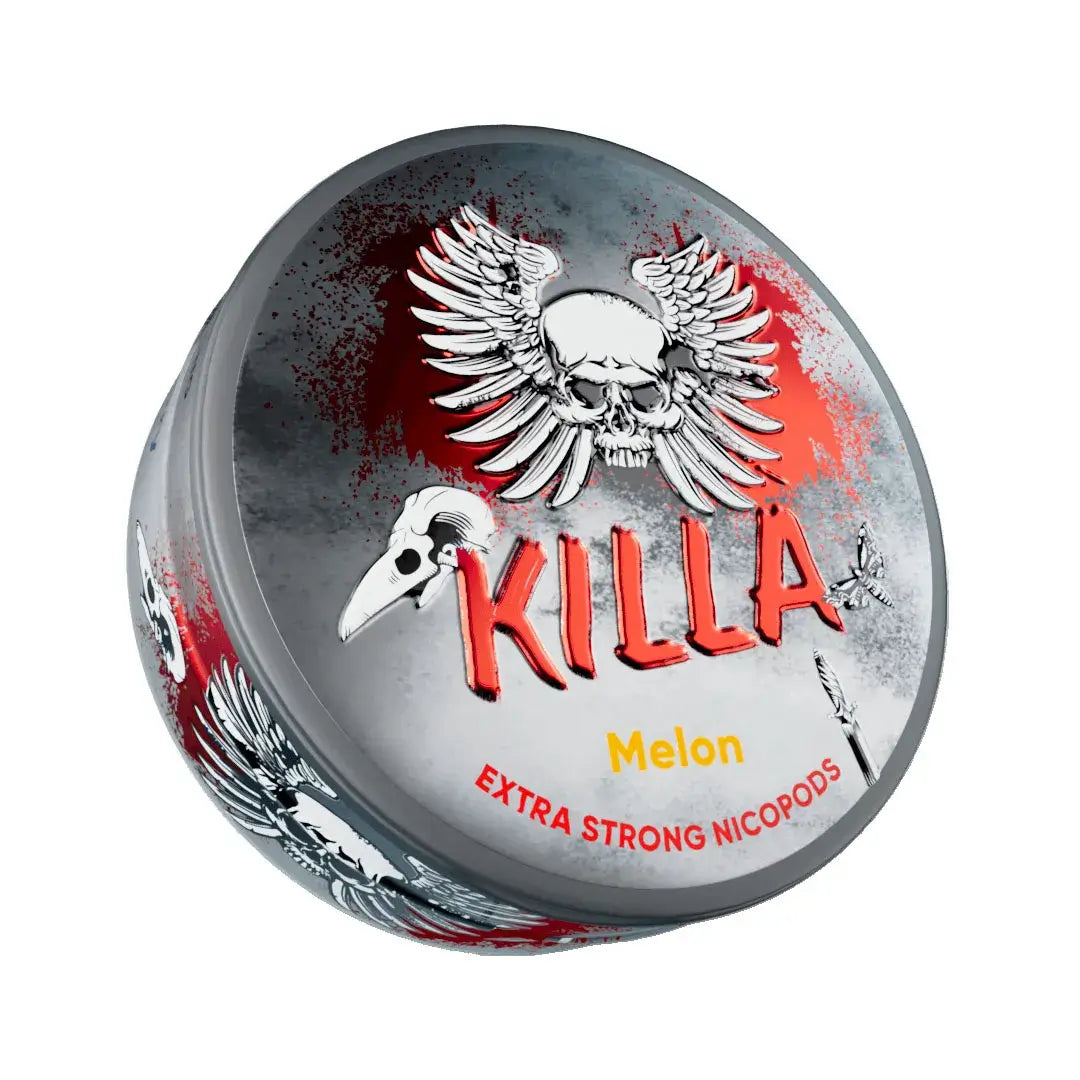 Killa Melon 11mg nicotine pouch – fruity melon with mint, tobacco-free