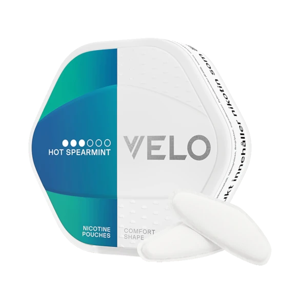 VELO Shift Hot Spearmint nicotine pouch – buy online with worldwide shipping.