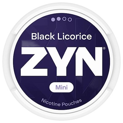 ZYN Black Licorice 3mg mini nicotine pouch, dry format