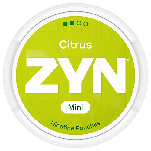 ZYN Citrus Mini 3mg nicotine pouch, dry mini format, lemon lime grapefruit flavor