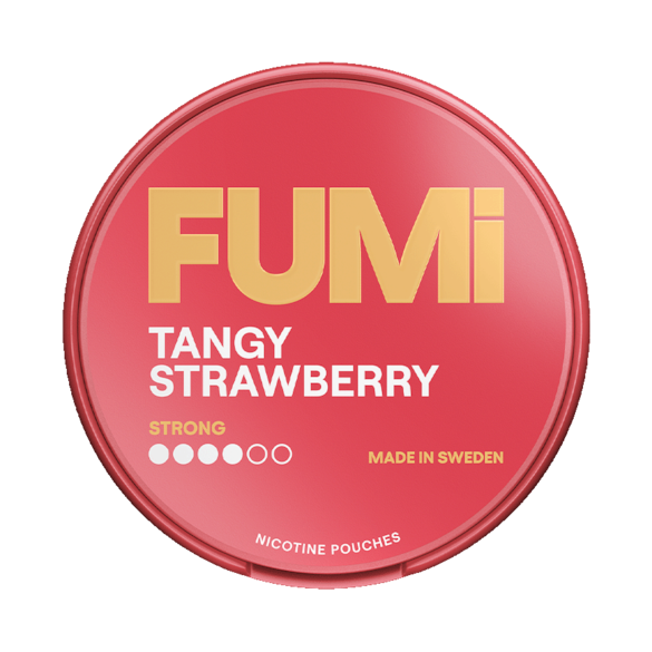 FUMI Tangy Strawberry 8mg nicotine pouch, slim and tobacco-free