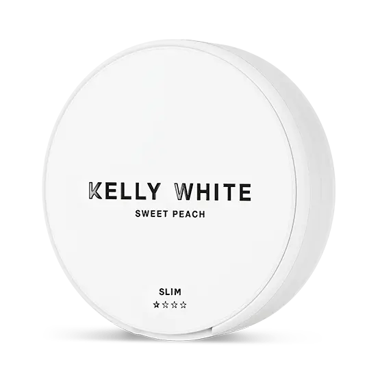 Kelly White Sweet Peach Slim 4mg nicotine pouch – fruity and tobacco-free