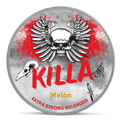 Killa Melon 11mg nicotine pouch – fruity melon with mint, tobacco-free