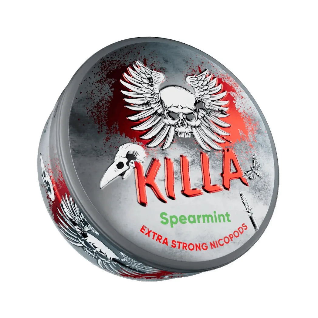Killa Spearmint 12.8mg nicotine pouch – icy spearmint and tobacco-free