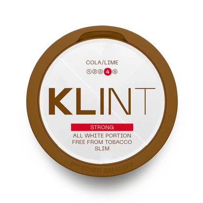 Klint Cola Lime Slim Strong 11mg nicotine pouch – cola and lime flavor