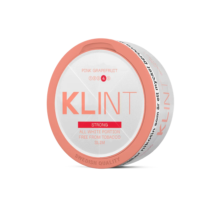 Klint Pink Grapefruit Slim Strong 11mg nicotine pouch – citrus flavor