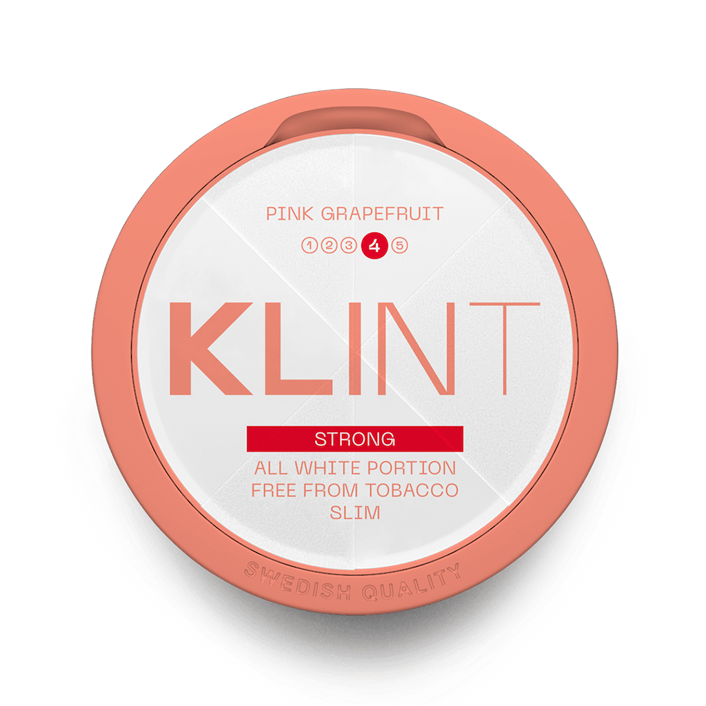 Klint Pink Grapefruit Slim Strong 11mg nicotine pouch – citrus flavor
