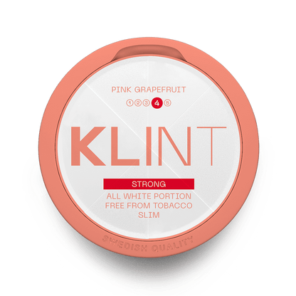 Klint Pink Grapefruit Slim Strong 11mg nicotine pouch – citrus flavor