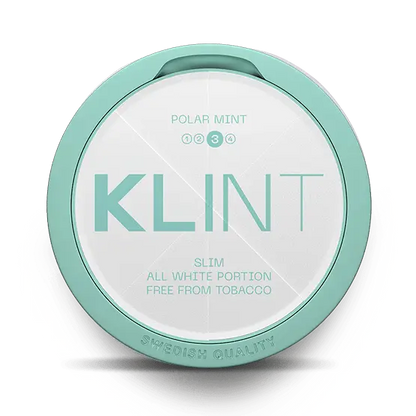 Klint Polar Mint Slim Strong 8mg nicotine pouch – icy mint flavor