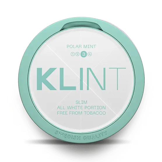 Klint Polar Mint Slim Strong 8mg nicotine pouch – icy mint flavor