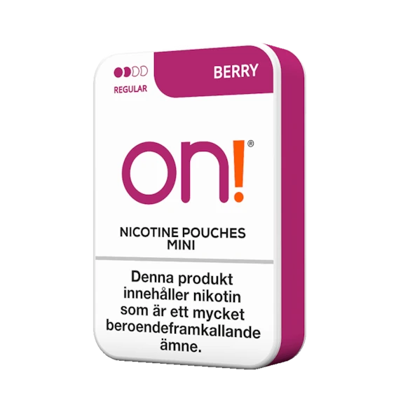 On! Berry 3 mg nicotine pouch – buy online with worldwide shipping