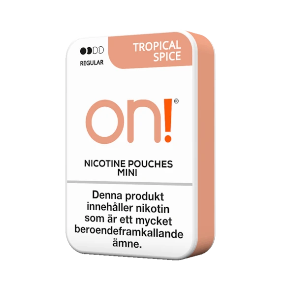 On! Tropical Spice 3 mg nicotine pouch – buy online with worldwide shipping”