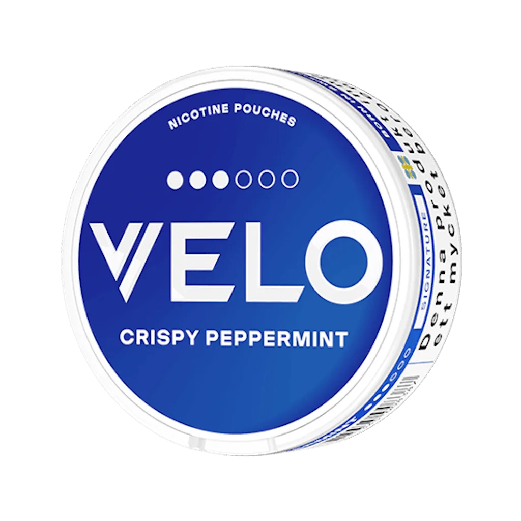 VELO Crispy Peppermint 10mg nicotine pouch – peppermint flavor, tobacco-free