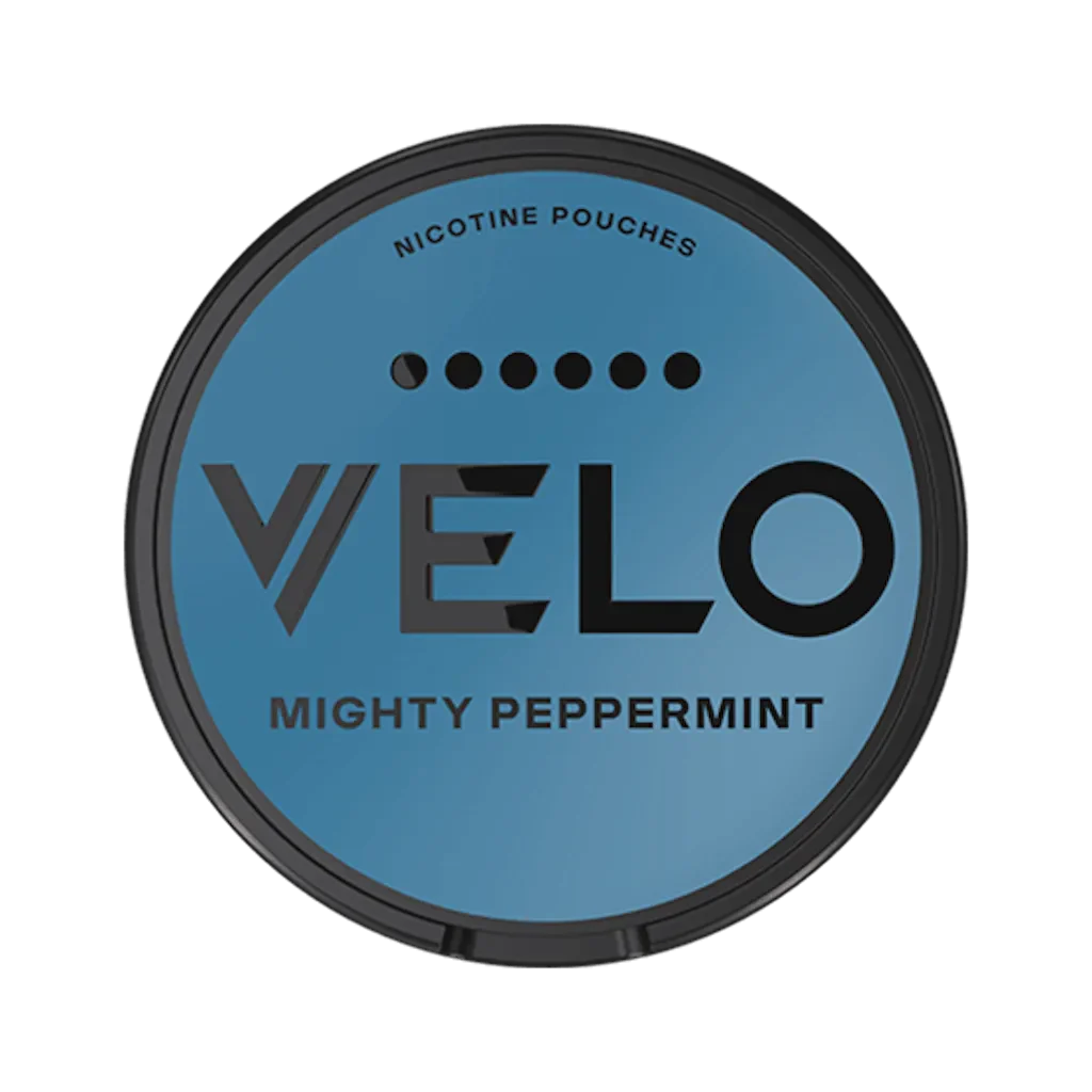 VELO Mighty Peppermint Max 17mg nicotine pouch – strong peppermint and tobacco-free