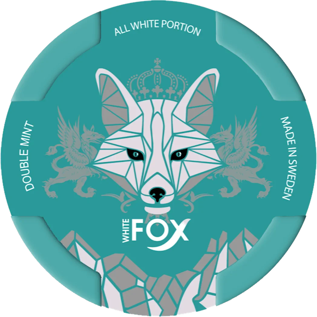 White Fox Double Mint 12mg nicotine pouch – icy mint and tobacco-free