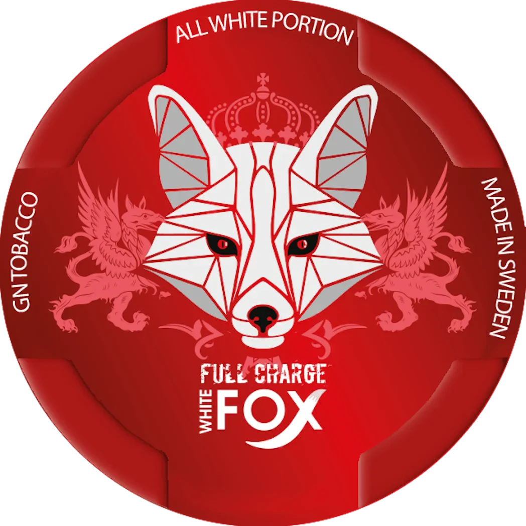White Fox Full Charge 16mg nicotine pouch – strong mint, large format, tobacco-free