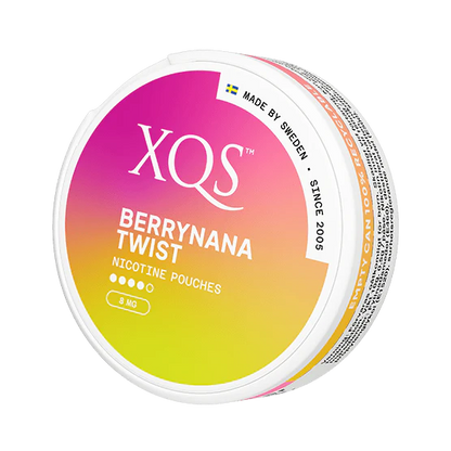 XQS Berrynana Twist Slim Strong 8mg nicotine pouch – fruity banana and berry, tobacco-free