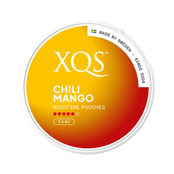 XQS Chili Mango Slim Extra Strong 9.6mg Nicotine Pouch – Mango and Chili Flavor