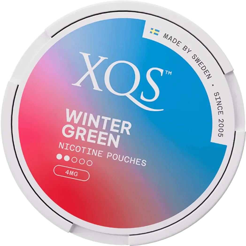 XQS Wintergreen Slim 4mg nicotine pouch – wintergreen flavor, tobacco-free