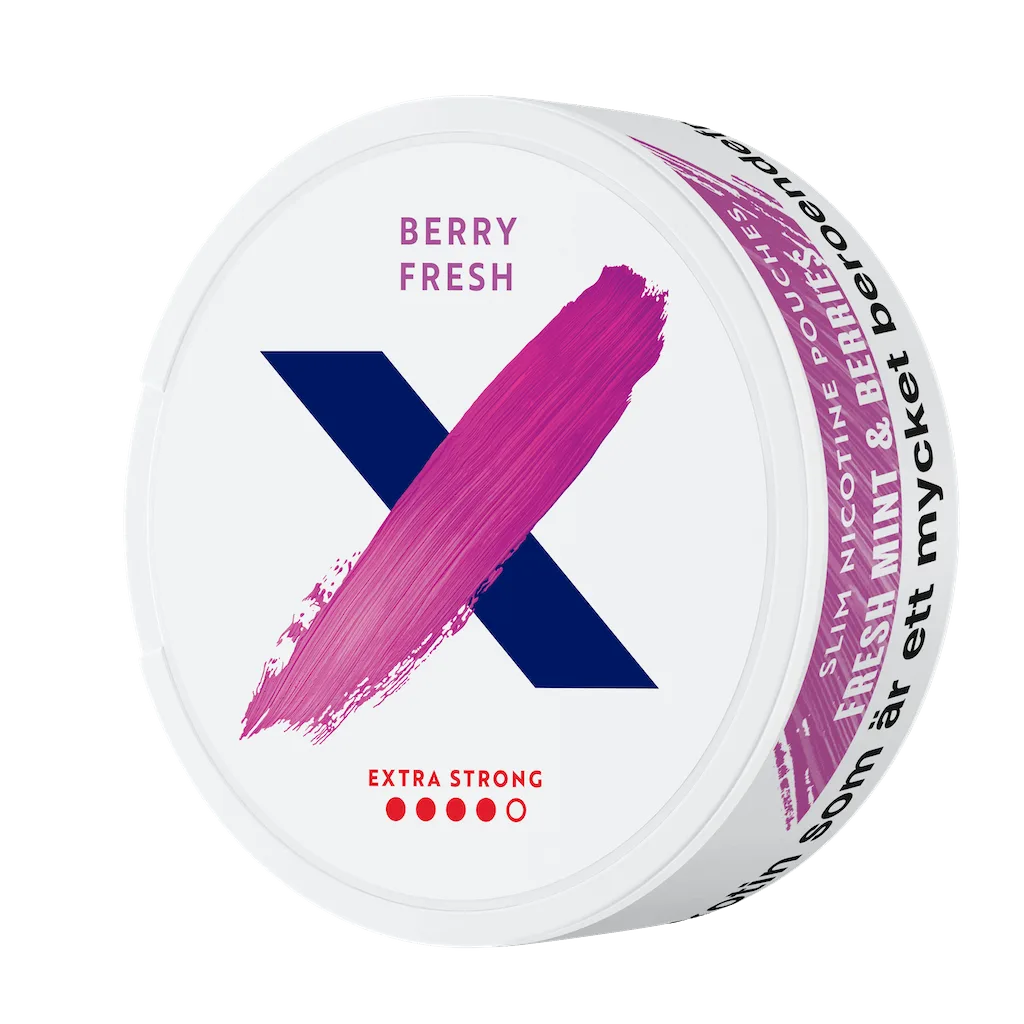 ZONE X Berry Fresh 10mg nicotine pouch – fruity mint flavor from Sweden