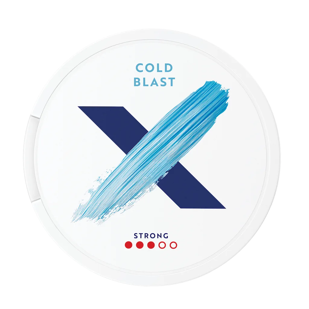 ZONE X Cold Blast Slim Strong 9mg nicotine pouch – menthol and mint flavor from Sweden