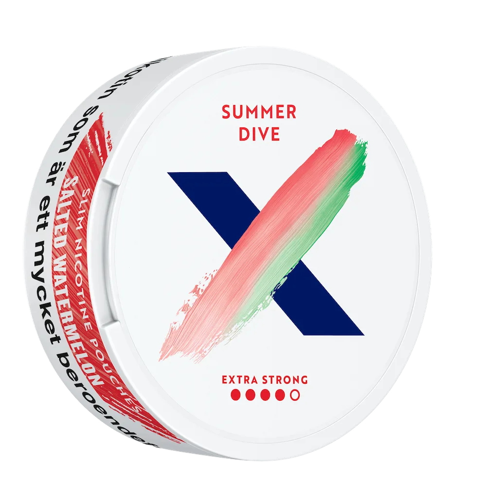 ZONE X Summer Dive 9.6mg nicotine pouch – tropical flavor in slim format
