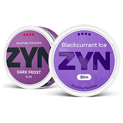 ZYN Blackcurrant Ice 11mg nicotine pouch, slim and tobacco-free