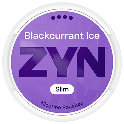 ZYN Blackcurrant Ice 11mg nicotine pouch, slim and tobacco-free
