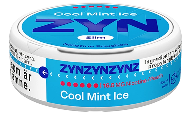 ZYN Cool Mint Ice Slim Ultra Strong 16.5 mg