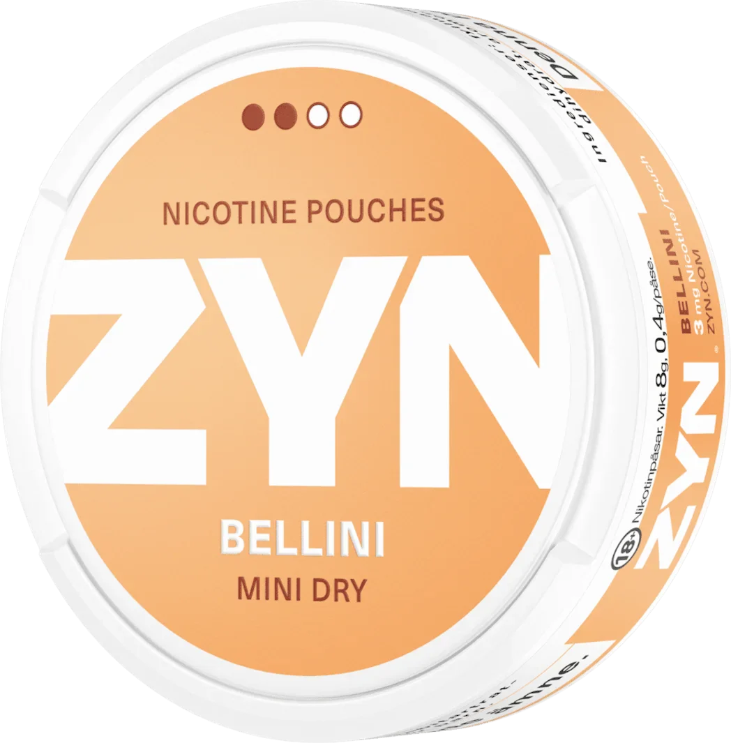 ZYN Mini Bellini 3mg nicotine pouch – fruity, peach-flavored and tobacco-free