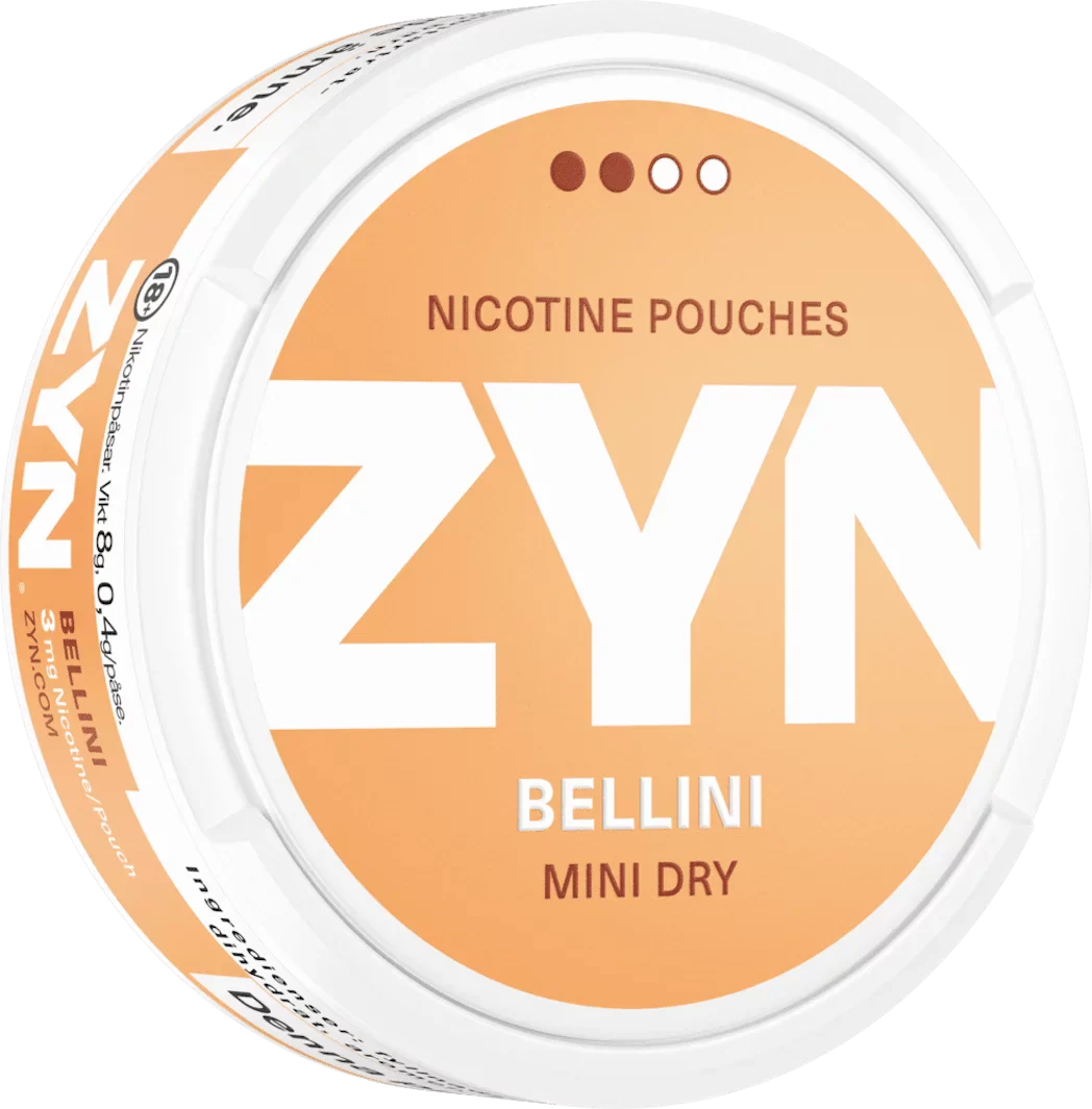 ZYN Mini Bellini 3mg nicotine pouch – fruity peach, tobacco-free