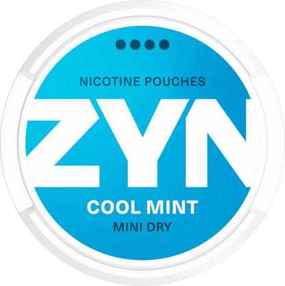 ZYN Mini Cool Mint Extra Strong 6mg nicotine pouch – dry mint and tobacco-free