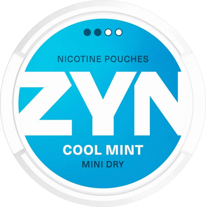 ZYN Mini Cool Mint 3mg nicotine pouch – dry mint, tobacco-free